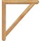 Ekena Millwork Traditional Craftsman Rough Sawn Bracket w/ Offset Brace, Western Red Cedar, 6"W x 40"D x 44"H BKT0604X40X44TRA04RWR - alternate 4